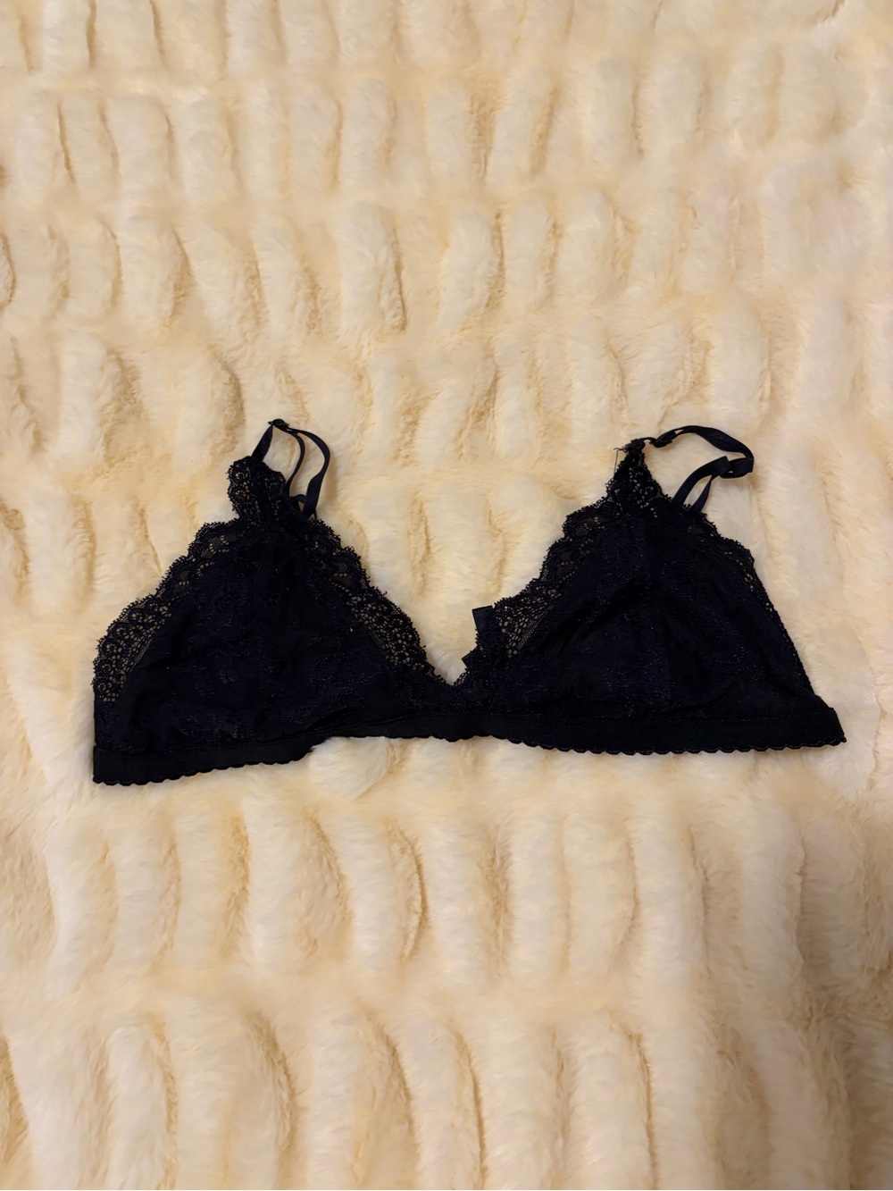 Black lace bralette